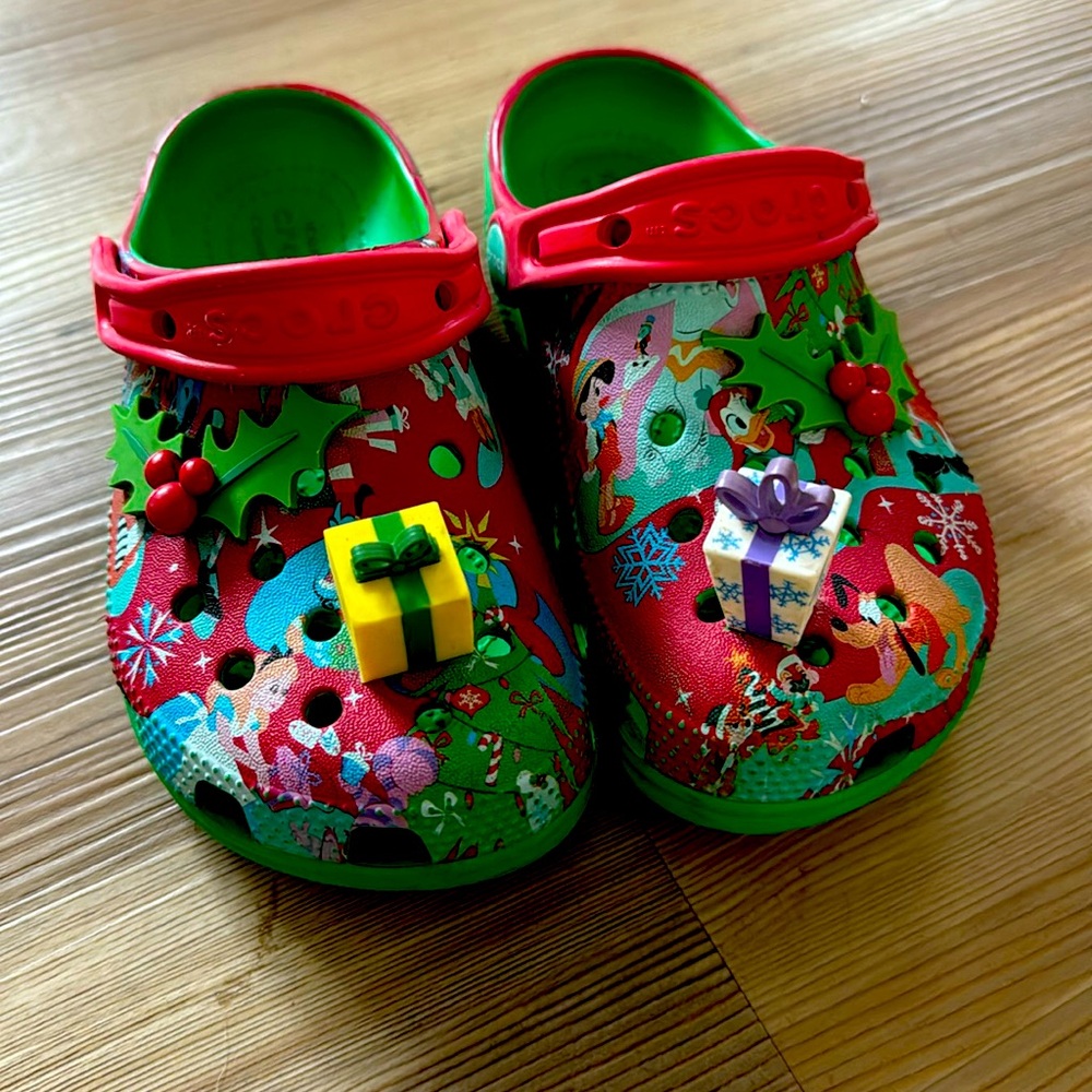 Disney Christmas Crocs (child 12)